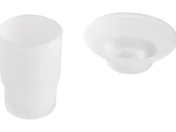 Set di 6 accessori da bagno PARACAS con barre e ganci per asciugamani Nero