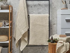 Set di 4 asciugamani AREORA Cotone Beige