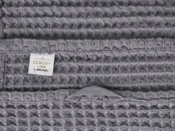 Set di 4 asciugamani AREORA Cotone Grigio chiaro