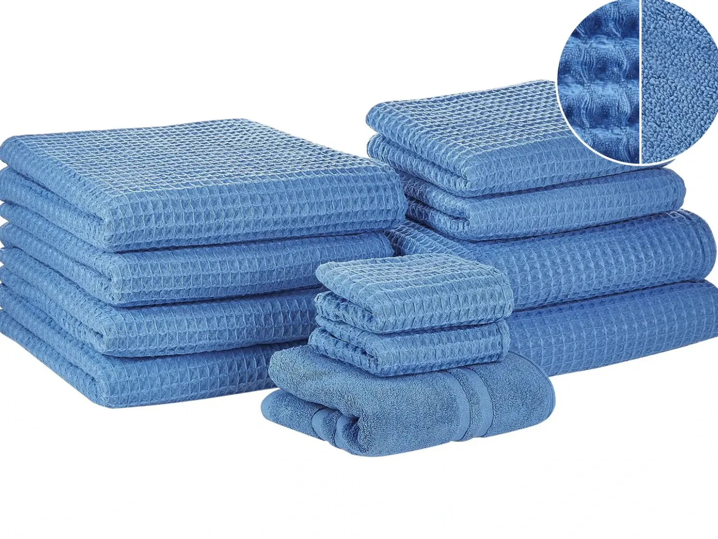 Set di 11 asciugamani AREORA Cotone Blu