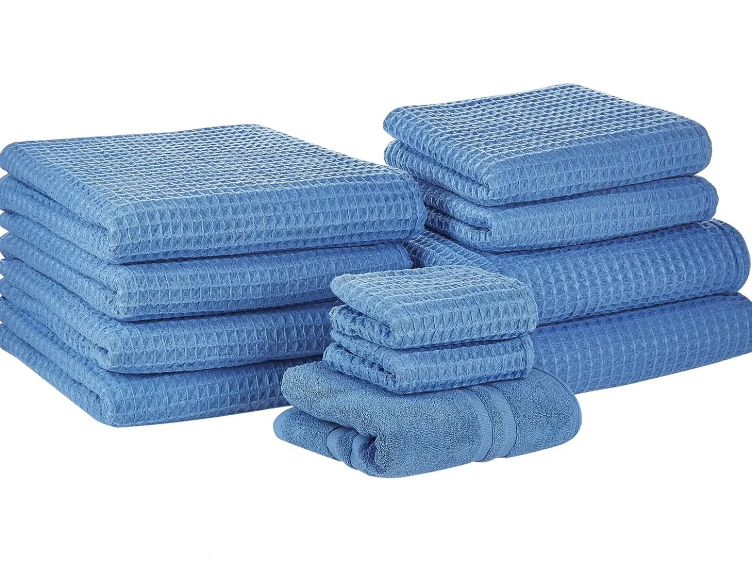 Set di 11 asciugamani AREORA Cotone Blu