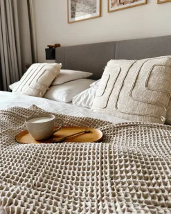 Set di 9 asciugamani AREORA Cotone Beige