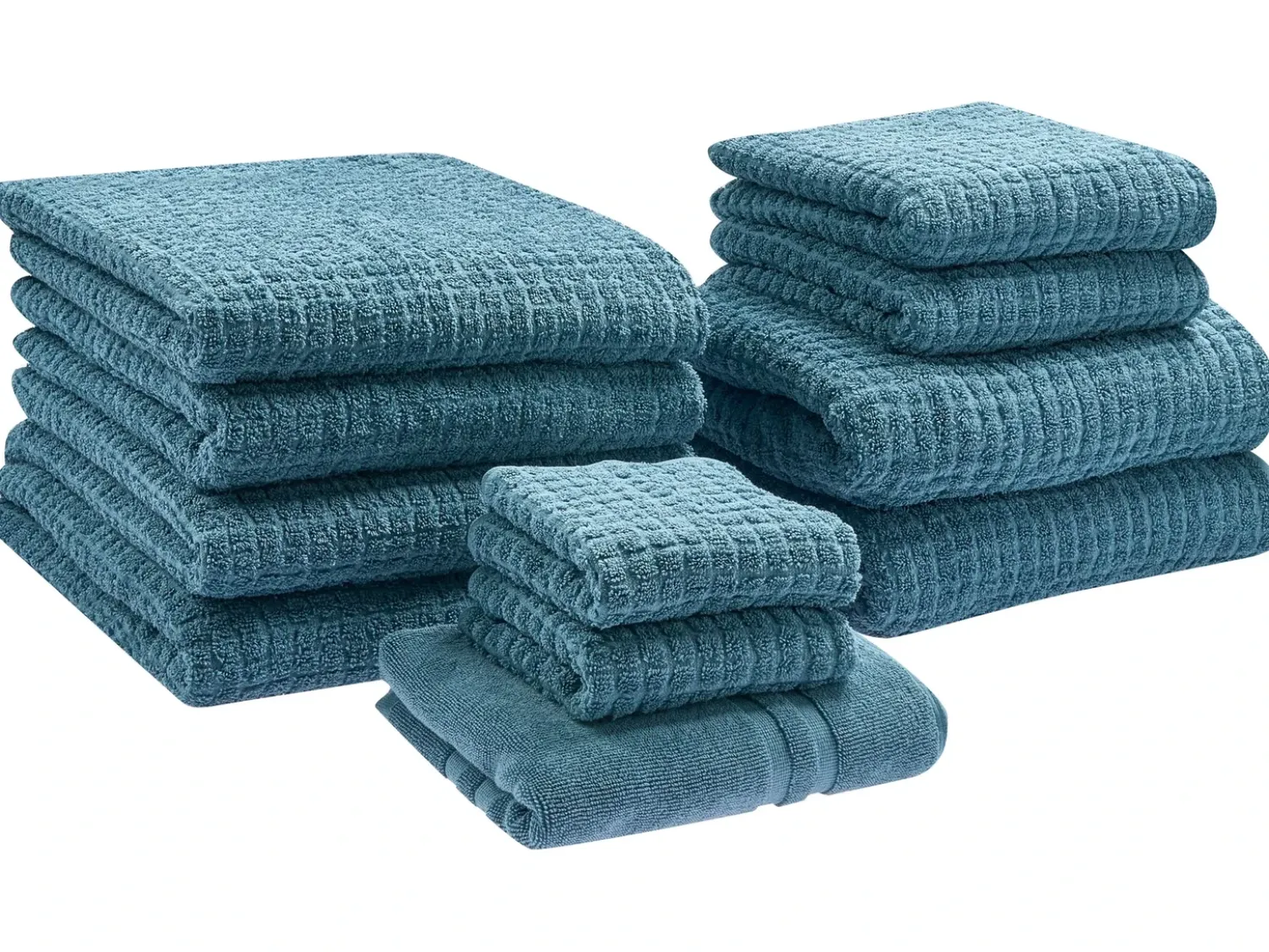 Set di 11 asciugamani ATAI Cotone Blu
