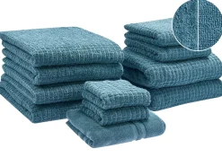 Set di 11 asciugamani ATAI Cotone Blu