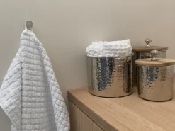 Set di 4 asciugamani ATAI Cotone Bianco