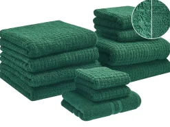Set di 11 asciugamani ATAI Cotone Verde