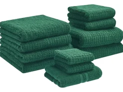 Set di 11 asciugamani ATAI Cotone Verde