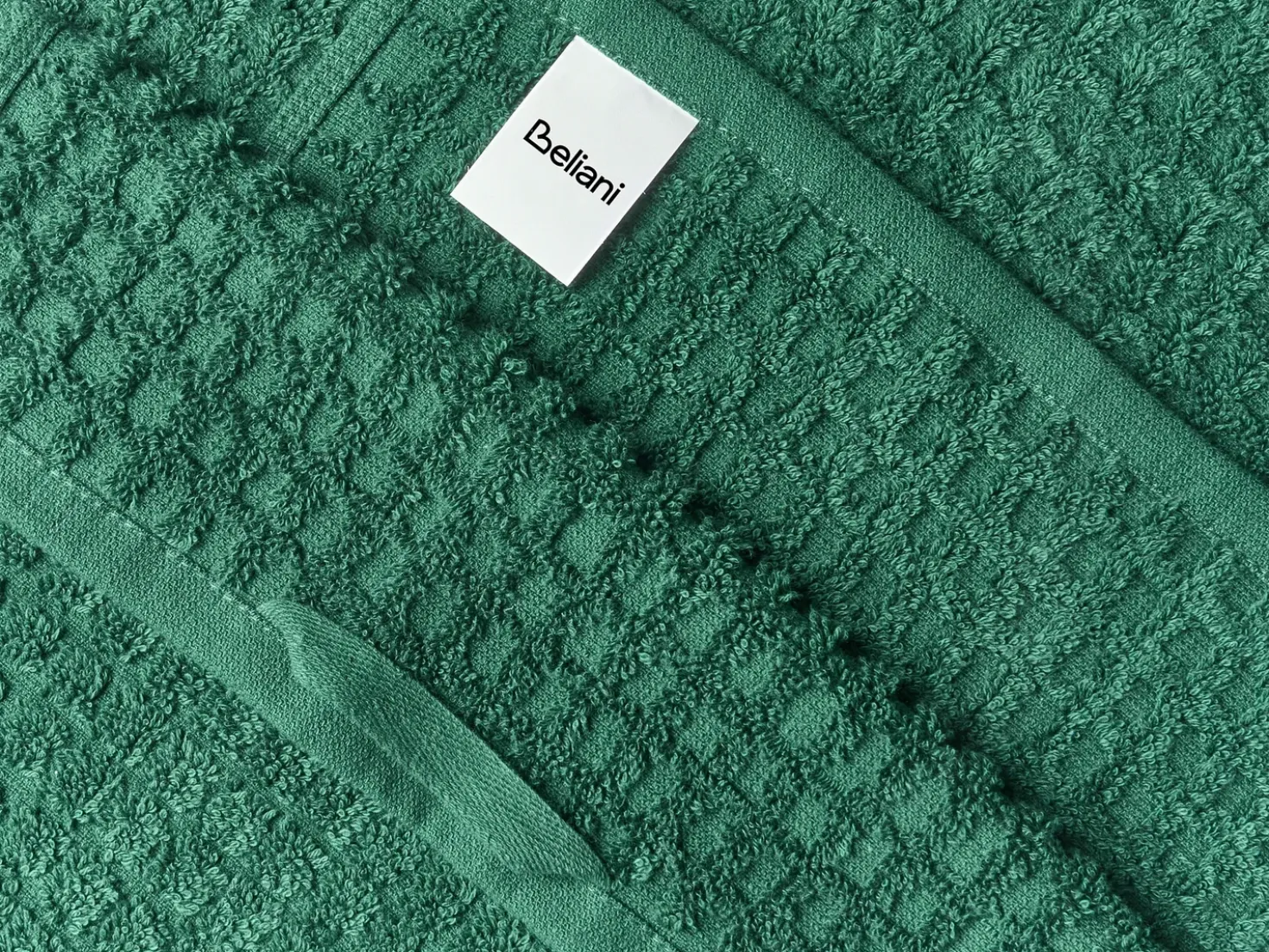Set di 9 asciugamani ATAI Cotone Verde