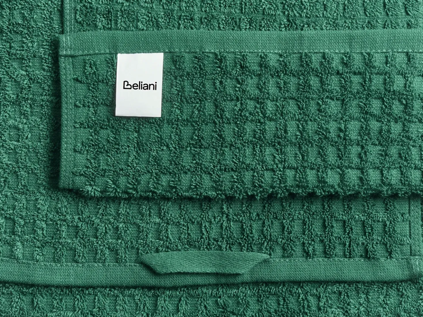 Set di 9 asciugamani ATAI Cotone Verde