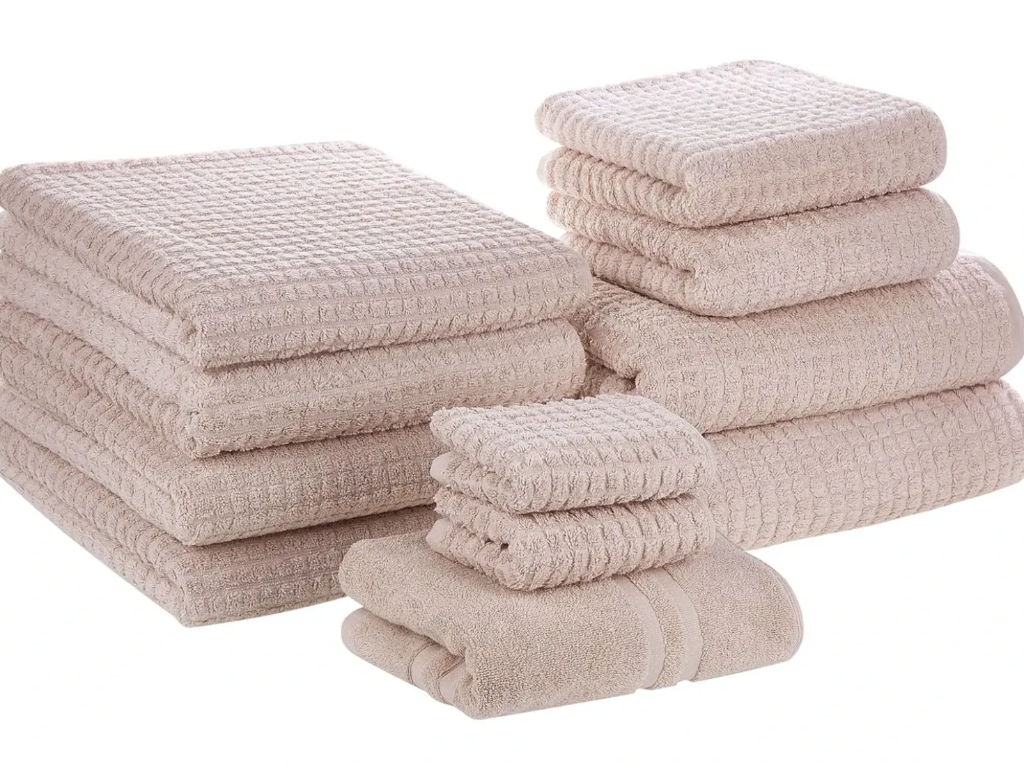 Set di 11 asciugamani ATAI Cotone Rosa