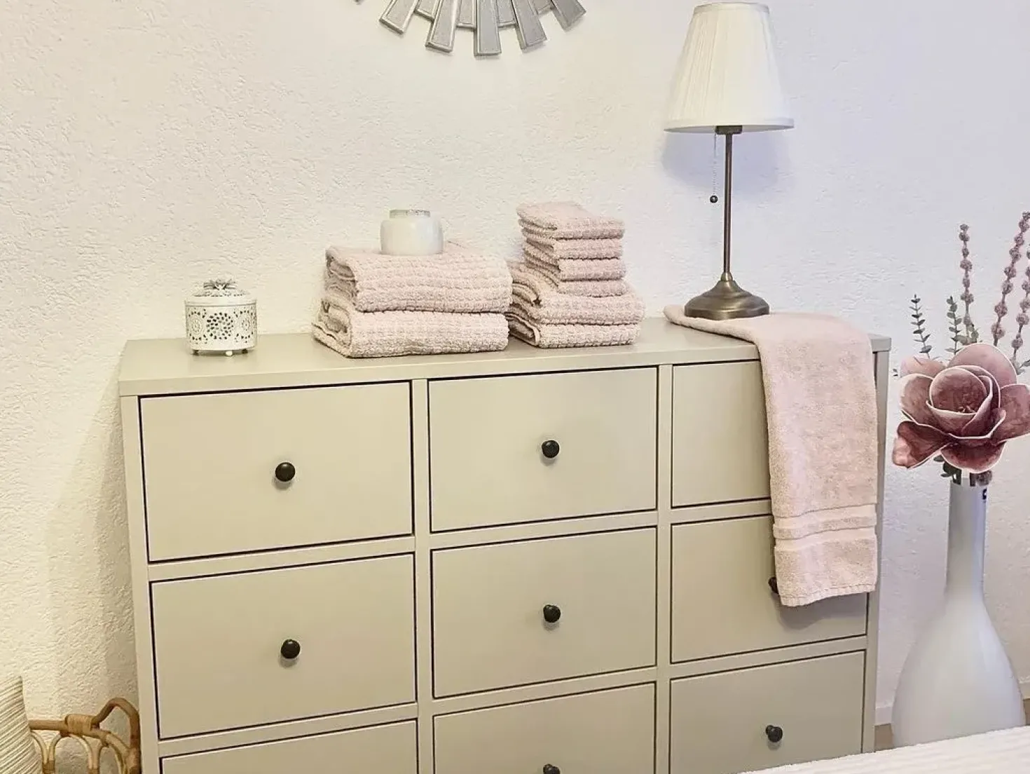 Set di 11 asciugamani ATAI Cotone Rosa