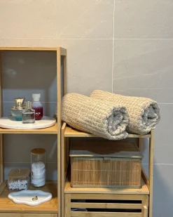 Set di 11 asciugamani ATAI Cotone Beige