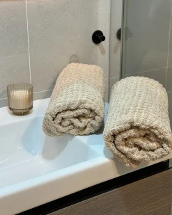 Set di 11 asciugamani ATAI Cotone Beige