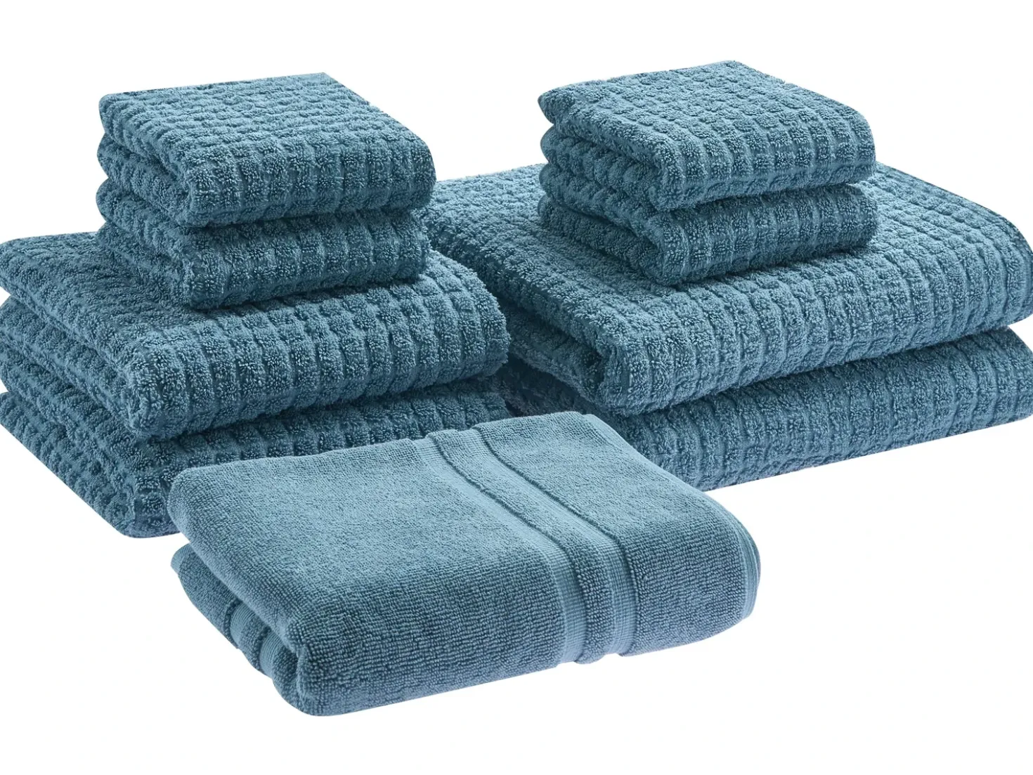 Set di 9 asciugamani ATAI Cotone Blu