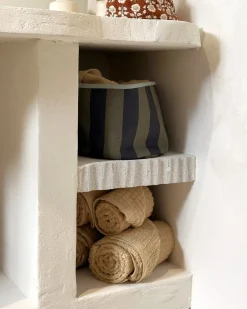 Set di 9 asciugamani ATAI Cotone Beige sabbia