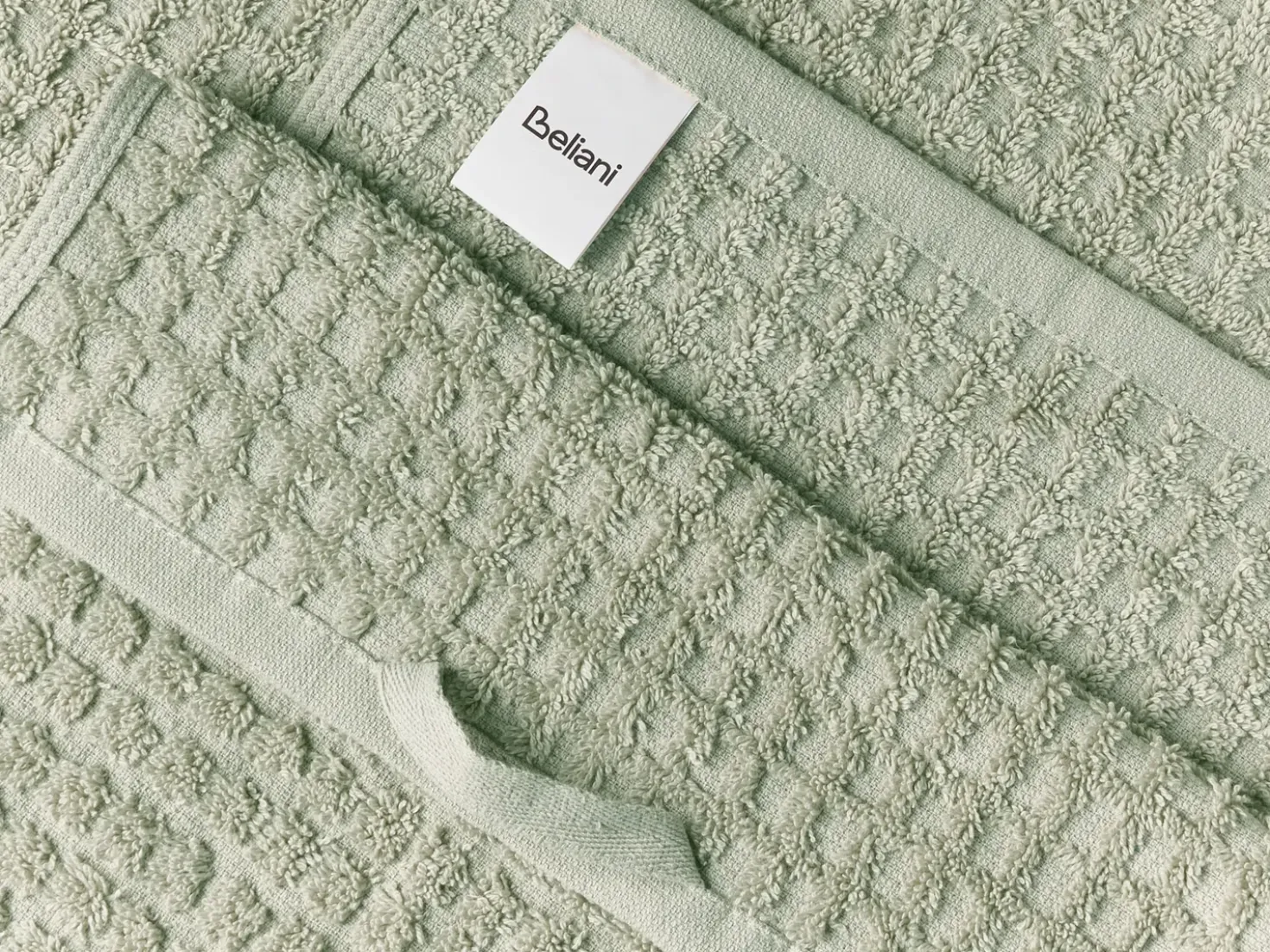 Set di 11 asciugamani ATAI Cotone Verde chiaro