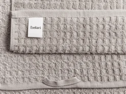 Set di 9 asciugamani ATAI Cotone Grigio chiaro