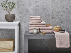 Set di 9 asciugamani ATAI Cotone Rosa