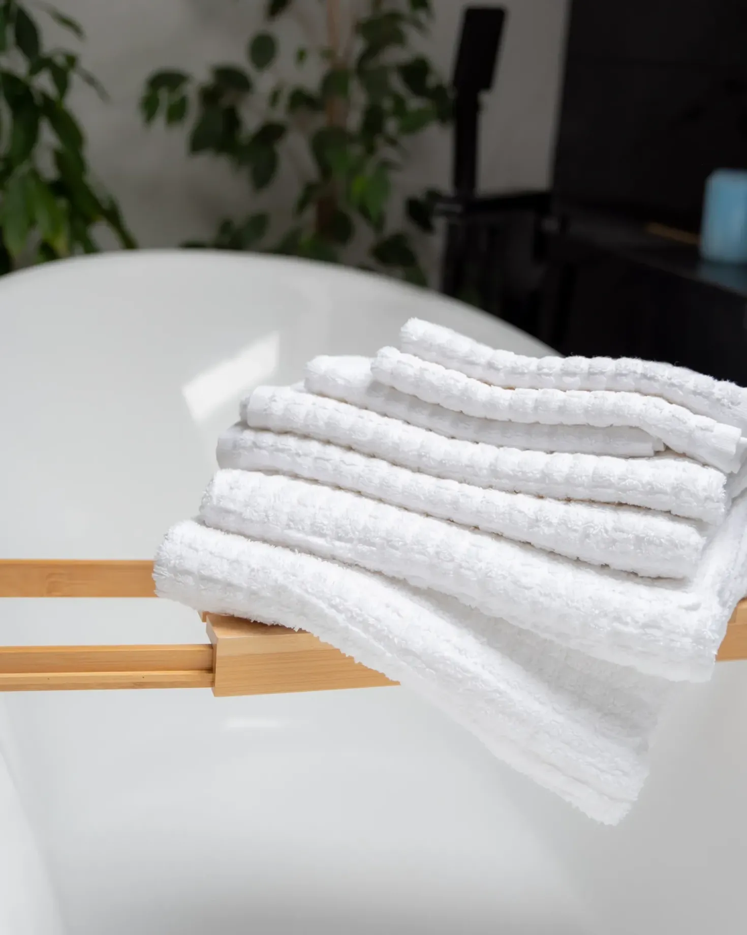 Set di 9 asciugamani ATAI Cotone Bianco