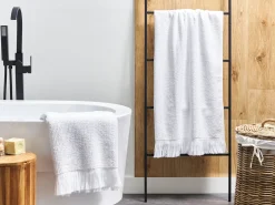 Set di 2 asciugamani ATIU Tessuto a spugna Bianco