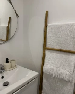 Set di 9 asciugamani ATIU Tessuto a spugna Bianco