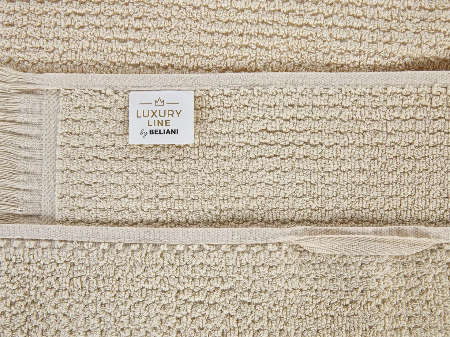 Set di 9 asciugamani ATIU Tessuto a spugna Beige