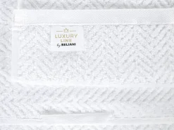 Set di 9 asciugamani MITIARO Tessuto a spugna Bianco