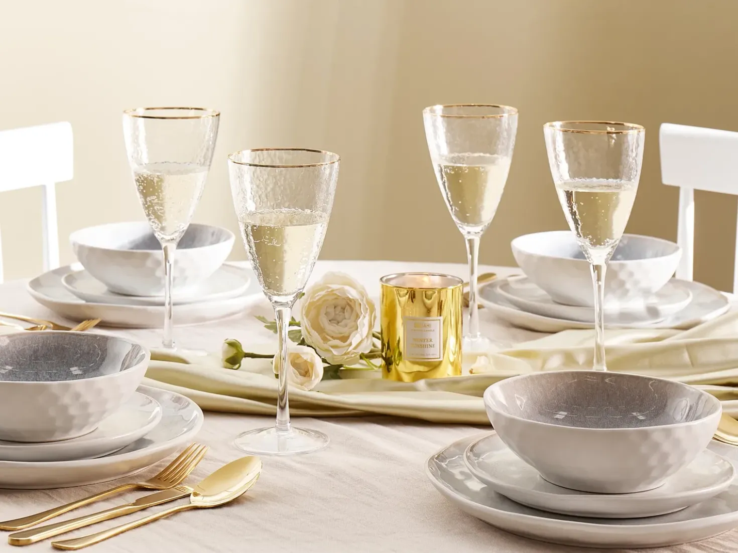 Set di 4 calici da vino TOPAZ 380 ml Trasparente