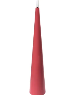 Set di 6 candele LED AURUM 28 cm Rosso
