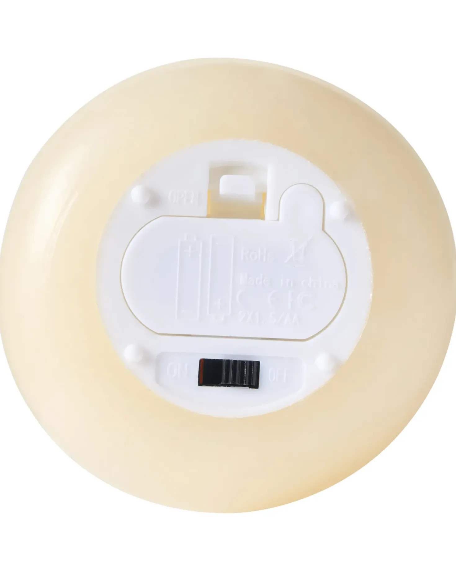 Set di 3 candele LED ETERNIS 5/8/11 cm Bianco sporco