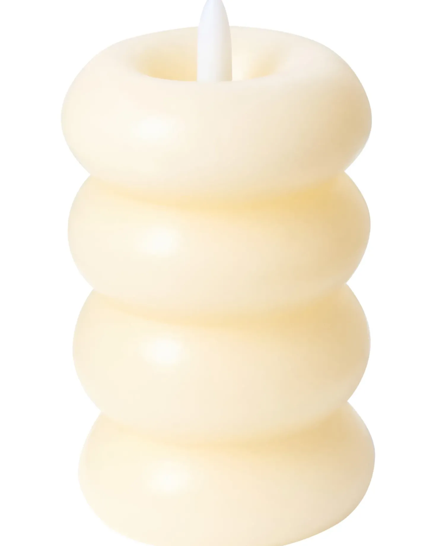 Set di 3 candele LED ETERNIS 5/8/11 cm Bianco sporco