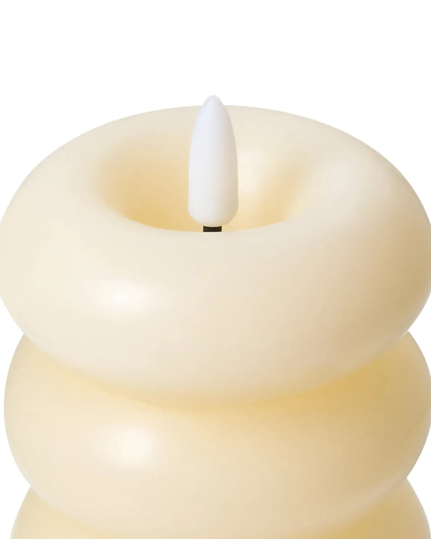 Set di 3 candele LED ETERNIS 5/8/11 cm Bianco sporco