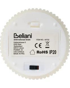 Set di 6 candele LED NOISETTE 10/16 cm Bianco sporco