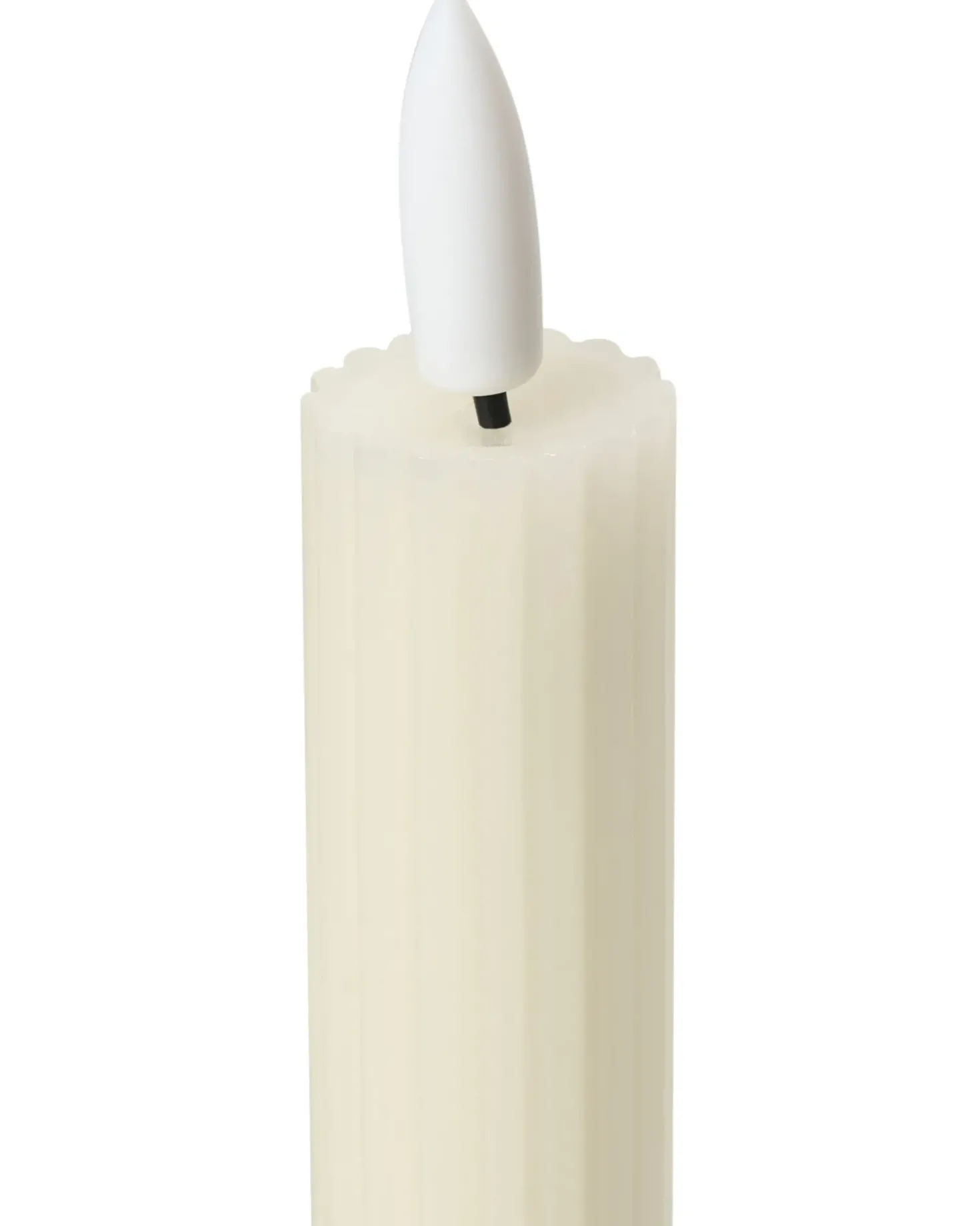 Set di 6 candele LED SAPHIR 24 cm Bianco sporco