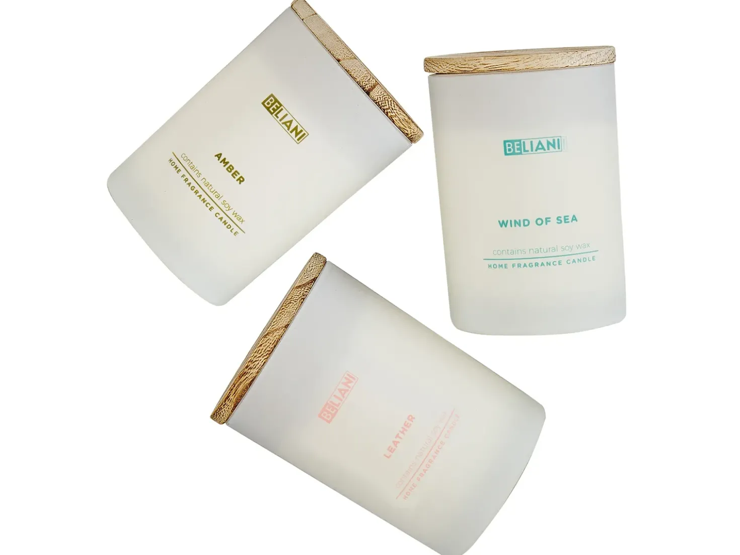 Set di 3 Candele Profumate SIMPLICITY Cera di Soia Note orientali Note fresche