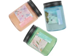 Set di 3 Candele Profumate FRUITY BLOOM Cera di Soia Note fresche Note floreali