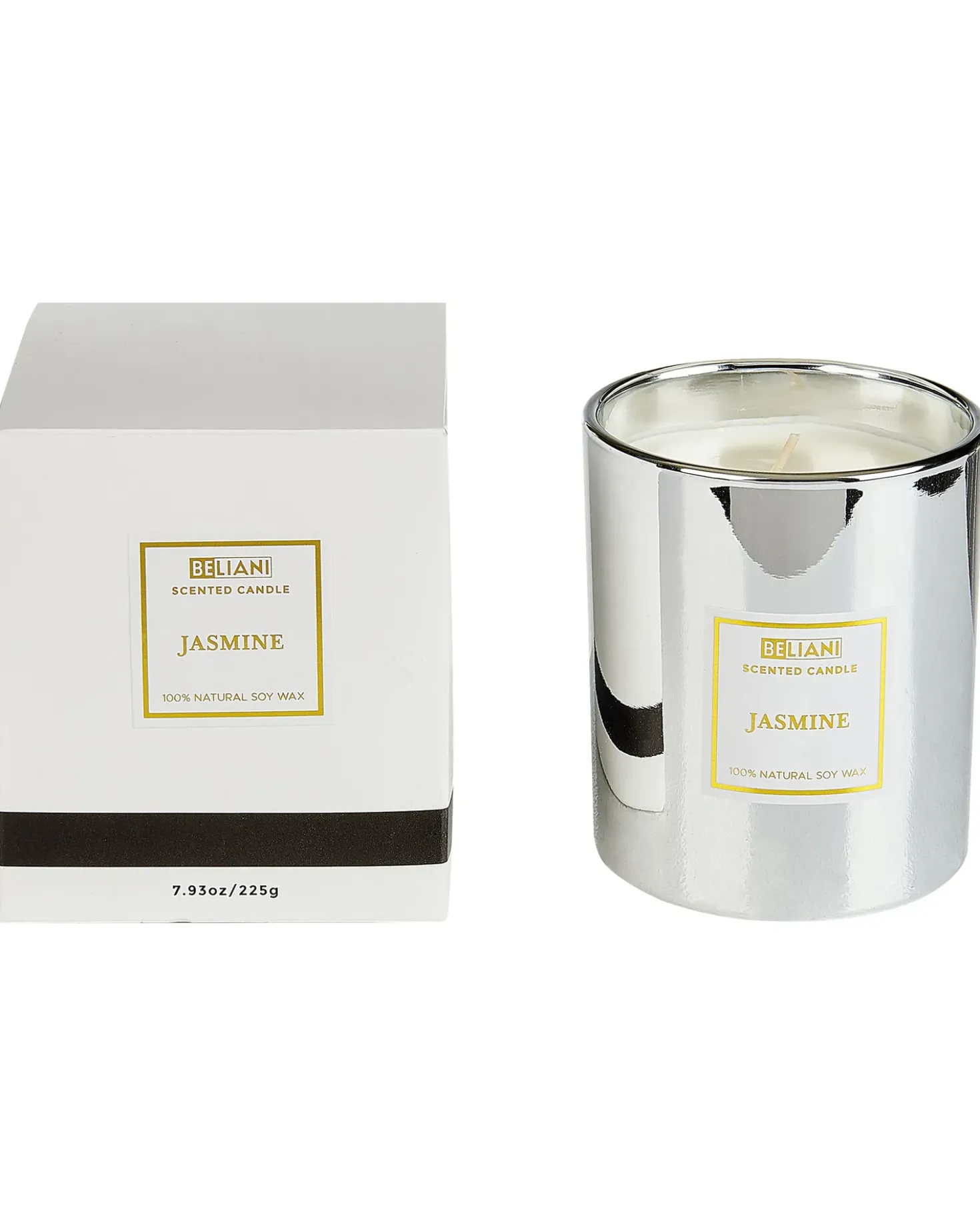 Set di 3 Candele Profumate METALLIC GLAMOUR 9 cm Multicolore