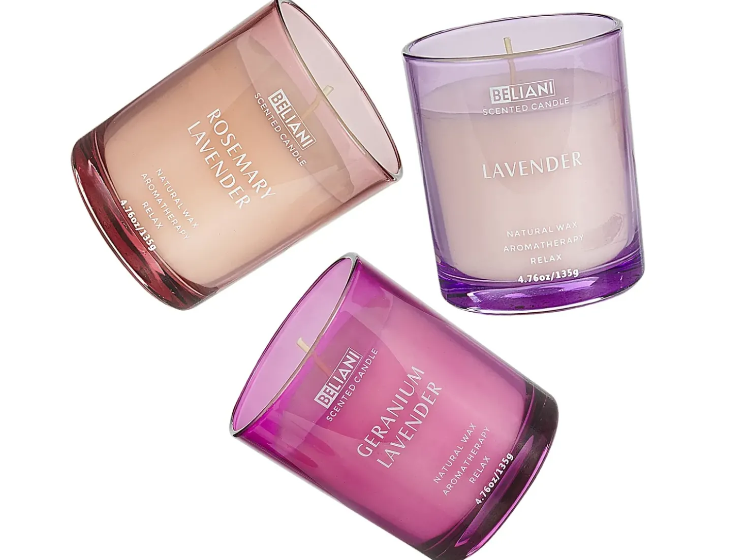 Set di 3 Candele Profumate SHEER JOY Cera di Soia Note floreali