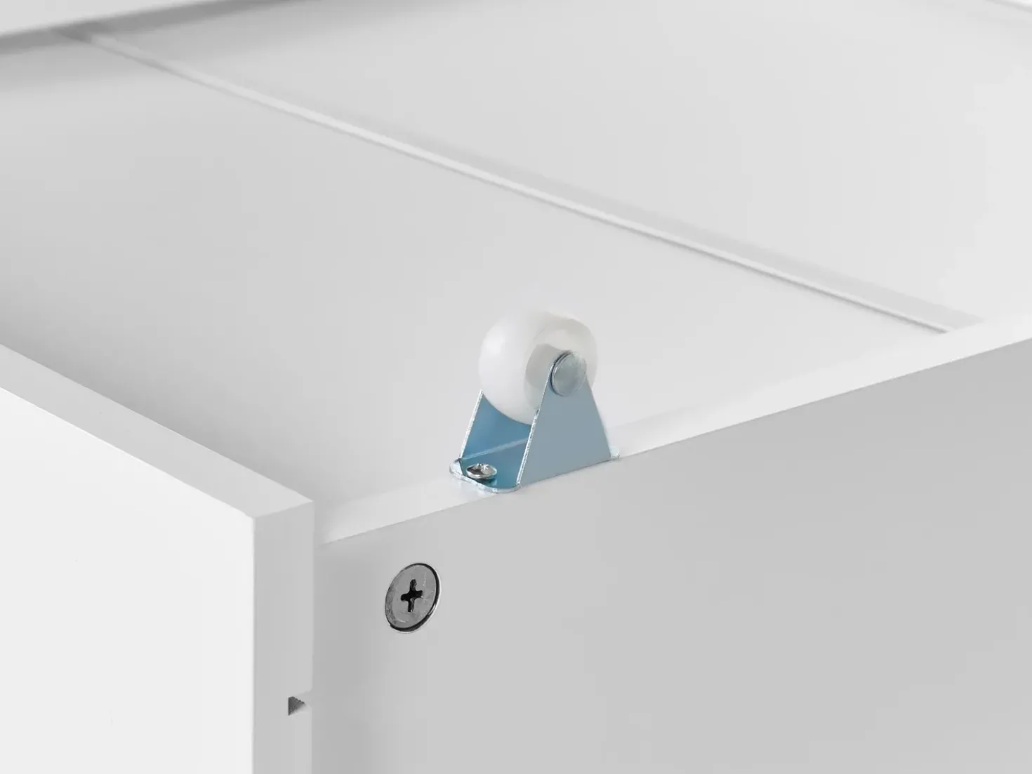 Set di 2 cassetti contenitori per letto Legno di pino RUMILLY Bianco