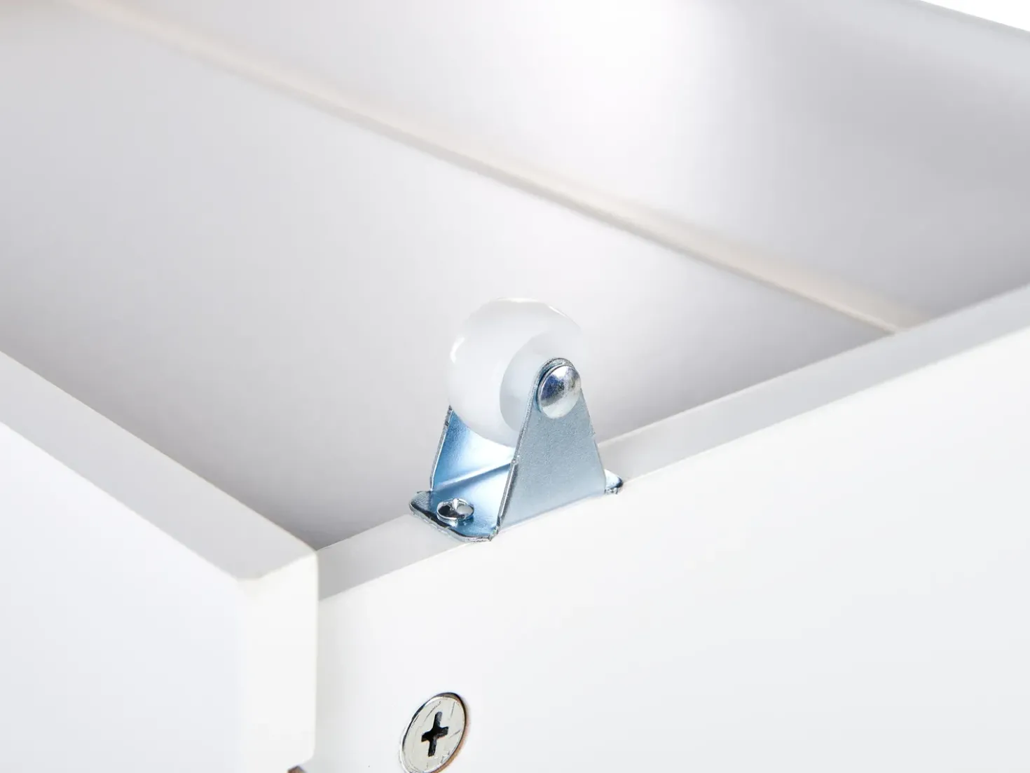 Set di 2 cassetti contenitori per letto EPANEY Bianco