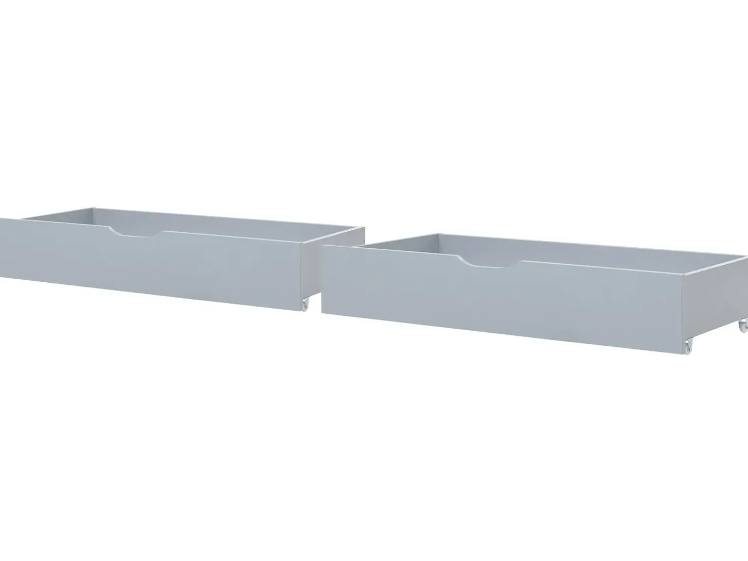 Set di 2 cassetti contenitori per letto Legno di pino CRONAT Grigio