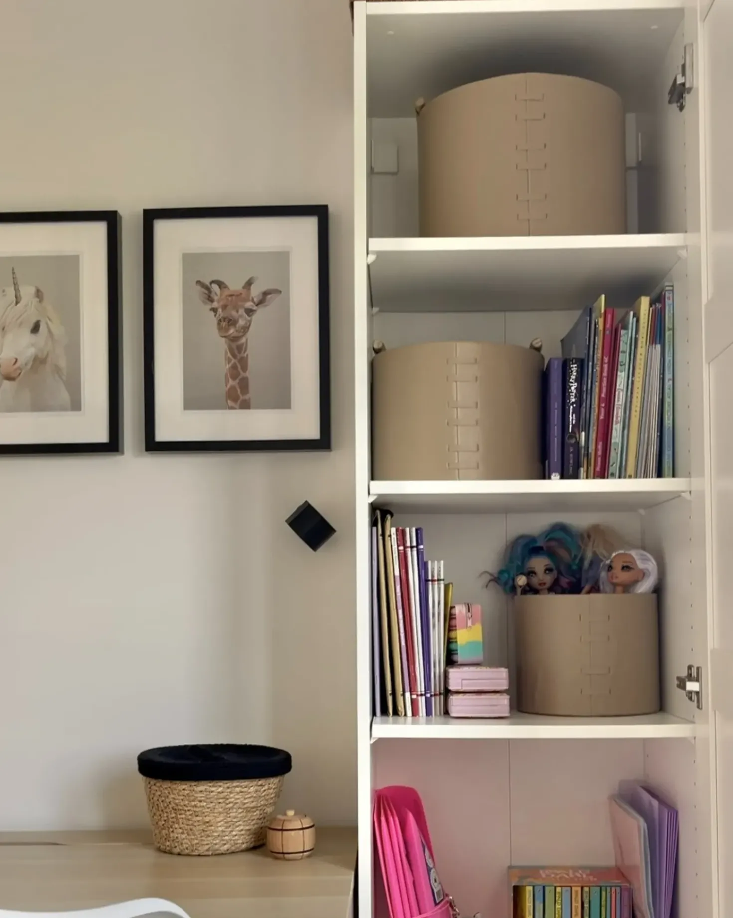 Set di 3 cestini ARAM Pelle sintetica Beige