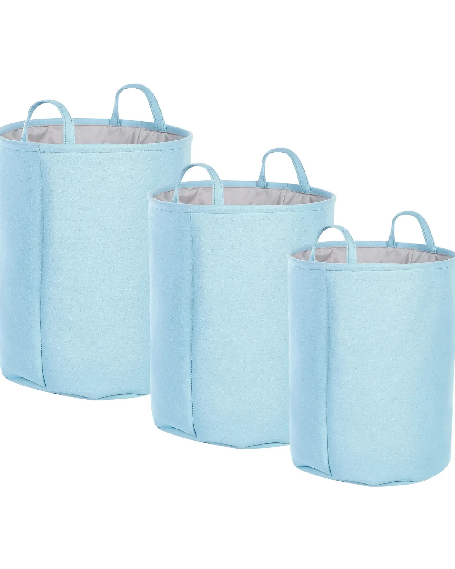 Set di 3 cestini ARCHA Cotone Azzurro