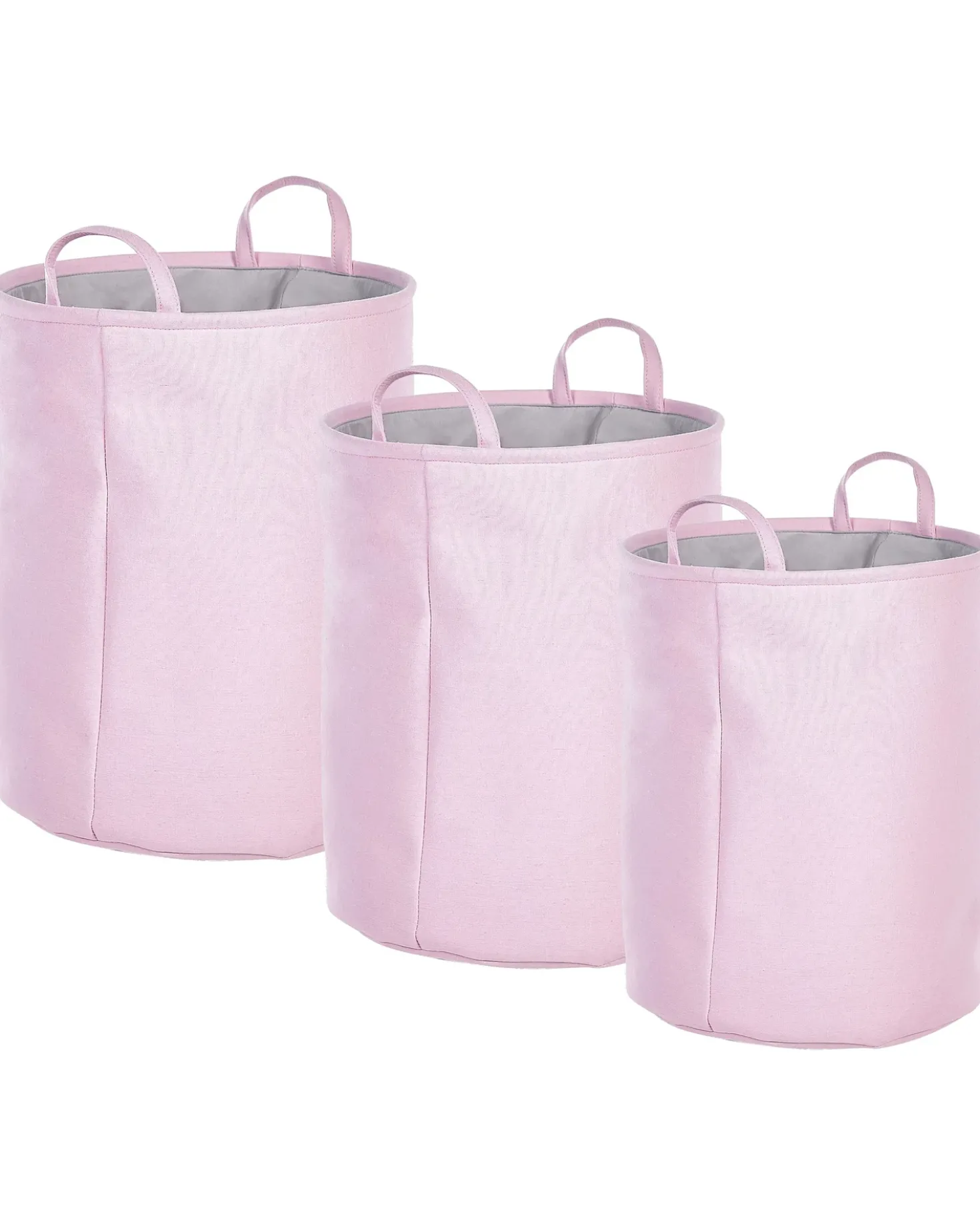 Set di 3 cestini ARCHA Cotone Rosa
