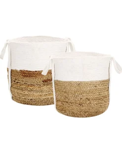 Set di 2 cestini BELLPAT Iuta Naturale