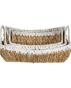 Set di 3 cestini CAMPHA Vimini Naturale