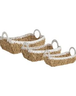 Set di 3 cestini CAMPHA Vimini Naturale