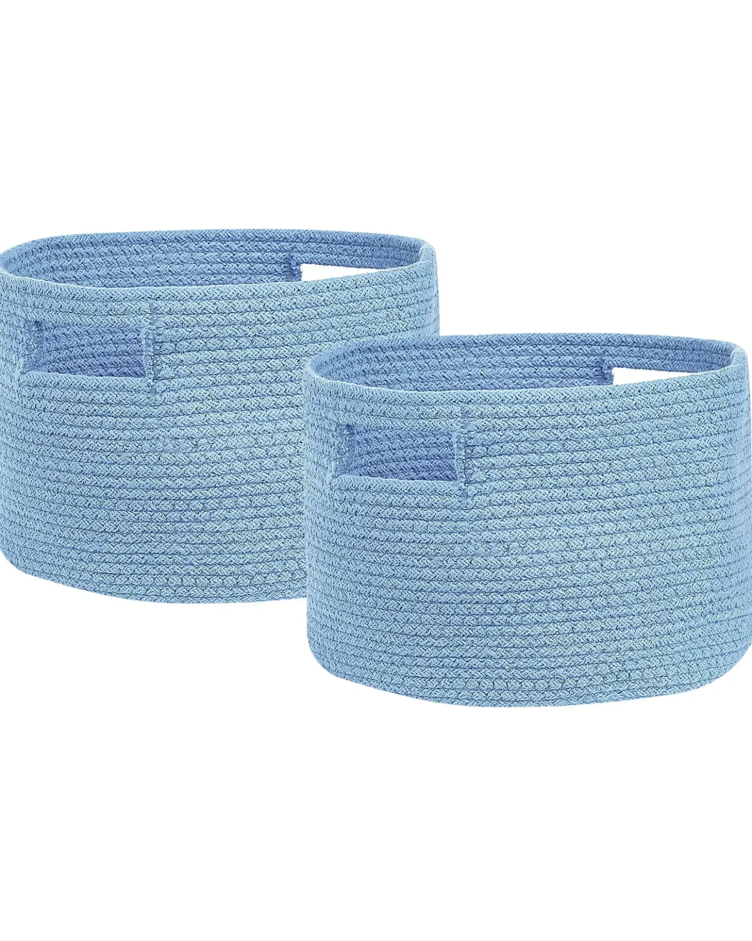 Set di 2 cestini CHINIOT Cotone Azzurro