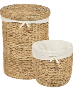 Set di 2 cestini DANANG Vimini Naturale 31/61 L