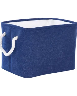Set di 3 cestini DARQAB Cotone Blu marino